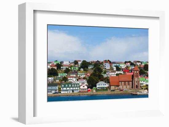 Falkland Islands. Stanley. View from the Water-Inger Hogstrom-Framed Photographic Print