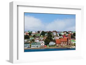 Falkland Islands. Stanley. View from the Water-Inger Hogstrom-Framed Photographic Print