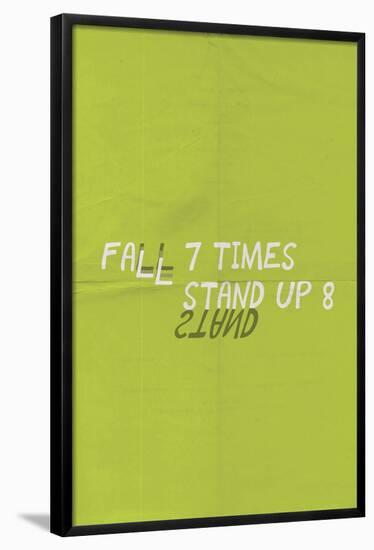 Fall 7 Times. Get Up 8.-null-Framed Poster