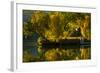 Fall at the Lake-Sally Linden-Framed Photographic Print