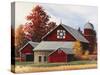 Fall Barn-Debbi Wetzel-Stretched Canvas