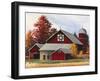 Fall Barn-Debbi Wetzel-Framed Giclee Print