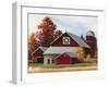 Fall Barn-Debbi Wetzel-Framed Giclee Print