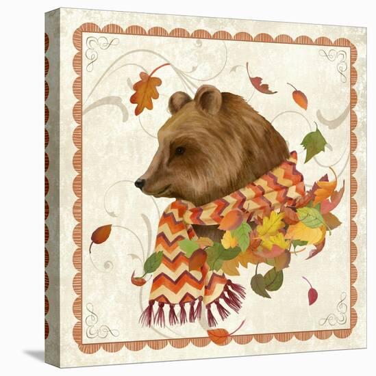 Fall Bear-Fiona Stokes-Gilbert-Stretched Canvas