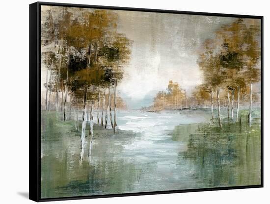 Fall Birch River-null-Framed Stretched Canvas