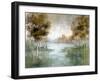 Fall Birch River-null-Framed Art Print