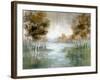 Fall Birch River-null-Framed Art Print