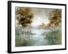 Fall Birch River-null-Framed Art Print