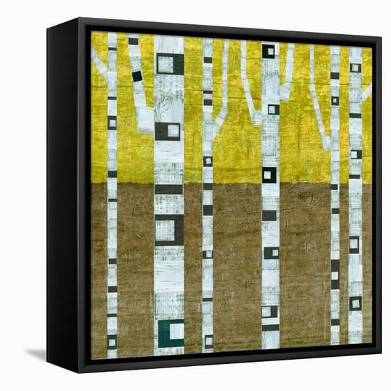 Fall Birches-Michelle Calkins-Framed Stretched Canvas