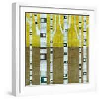 Fall Birches-Michelle Calkins-Framed Art Print