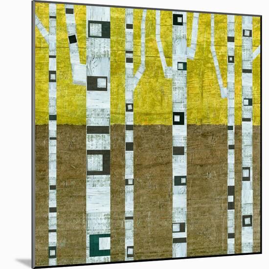 Fall Birches-Michelle Calkins-Mounted Art Print