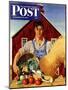 "Fall Bounty," Saturday Evening Post Cover, September 25, 1943-John Atherton-Mounted Premium Giclee Print