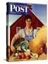 "Fall Bounty," Saturday Evening Post Cover, September 25, 1943-John Atherton-Stretched Canvas