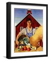 "Fall Bounty," September 25, 1943-John Atherton-Framed Giclee Print