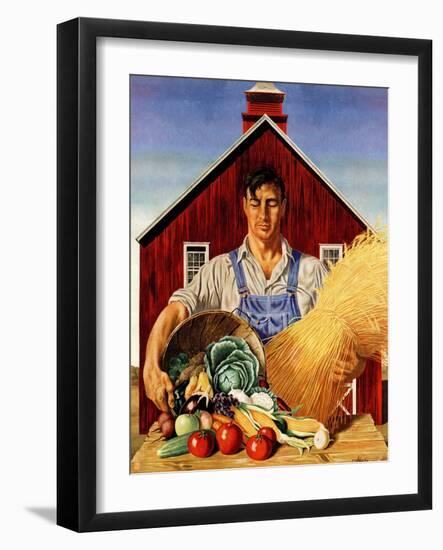 "Fall Bounty," September 25, 1943-John Atherton-Framed Giclee Print