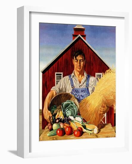 "Fall Bounty," September 25, 1943-John Atherton-Framed Giclee Print