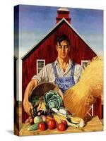 "Fall Bounty," September 25, 1943-John Atherton-Stretched Canvas