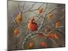 Fall Cardinal-Sarah Davis-Mounted Giclee Print