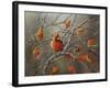 Fall Cardinal-Sarah Davis-Framed Giclee Print