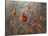 Fall Cardinal-Sarah Davis-Stretched Canvas