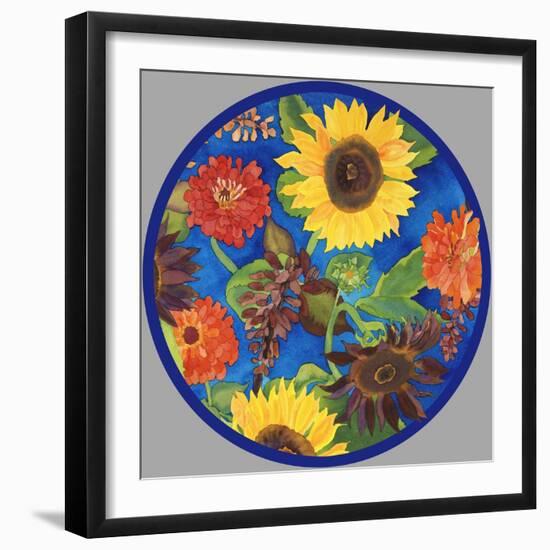 Fall Change-Circle-Carissa Luminess-Framed Giclee Print