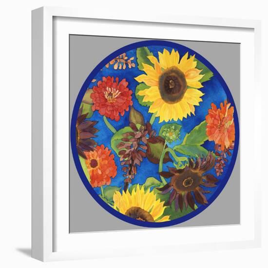 Fall Change-Circle-Carissa Luminess-Framed Giclee Print