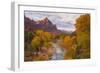 Fall Classic at The Watchman, Zion National Park-null-Framed Photographic Print