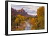 Fall Classic at The Watchman, Zion National Park-null-Framed Photographic Print