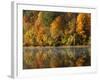 Fall color along the New River, Appalachian Mountains, Jefferson National Forest, Virginia, USA-Charles Gurche-Framed Photographic Print