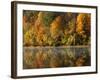 Fall color along the New River, Appalachian Mountains, Jefferson National Forest, Virginia, USA-Charles Gurche-Framed Photographic Print