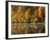 Fall color along the New River, Appalachian Mountains, Jefferson National Forest, Virginia, USA-Charles Gurche-Framed Photographic Print