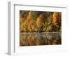 Fall color along the New River, Appalachian Mountains, Jefferson National Forest, Virginia, USA-Charles Gurche-Framed Photographic Print