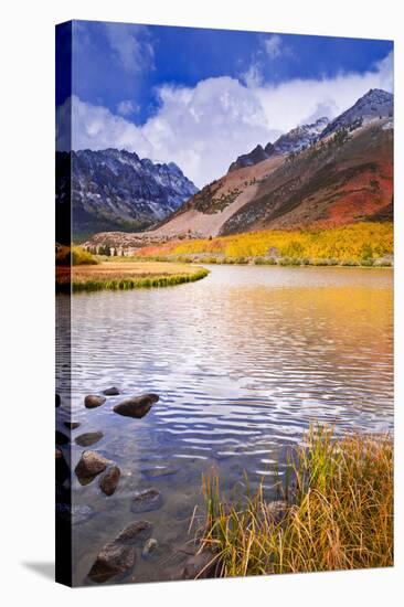 Fall Color and Early Snow at North Lake, Inyo National Forest, California-Russ Bishop-Stretched Canvas