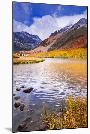 Fall Color and Early Snow at North Lake, Inyo National Forest, California-Russ Bishop-Mounted Photographic Print