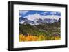 Fall color and early snow at North Lake, Inyo National Forest, Sierra Nevada Mountains, California-Russ Bishop-Framed Photographic Print