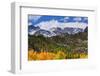 Fall color and early snow at North Lake, Inyo National Forest, Sierra Nevada Mountains, California-Russ Bishop-Framed Photographic Print