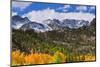 Fall color and early snow at North Lake, Inyo National Forest, Sierra Nevada Mountains, California-Russ Bishop-Mounted Photographic Print