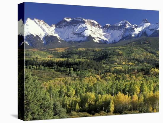 Fall Color and Landscape, Mt. Sneffels Wilderness, Colorado, USA-Gavriel Jecan-Stretched Canvas