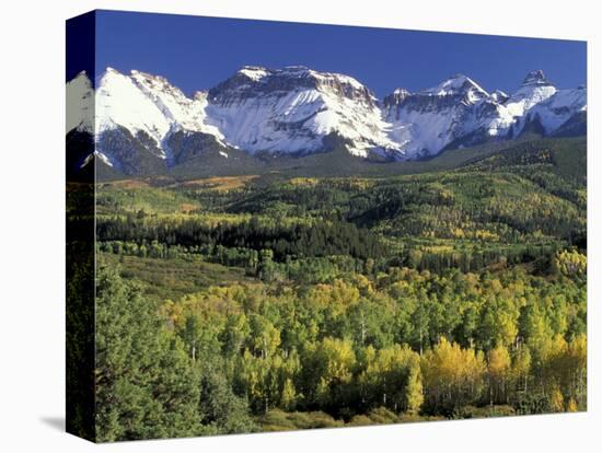 Fall Color and Landscape, Mt. Sneffels Wilderness, Colorado, USA-Gavriel Jecan-Stretched Canvas