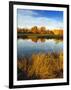 Fall Color and Reflection in the Yakima Arboretum, Yakima, Washington, Usa-Richard Duval-Framed Premium Photographic Print