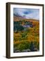 Fall Color and Stormy Skies in the Eastern Sierras, June Lake-Vincent James-Framed Photographic Print