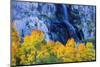 Fall Color and Waterfall Bishop Creek Canyon Eastern Sierras California-Vincent James-Mounted Photographic Print