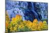 Fall Color and Waterfall Bishop Creek Canyon Eastern Sierras California-Vincent James-Mounted Photographic Print