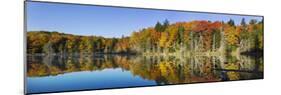 Fall Color at Small Lake or Pond Alger County in the Upper Peninsula, Michigan-Richard and Susan Day-Mounted Photographic Print