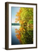 Fall Color Reflections ay Holderness New Hampshire, New England-Vincent James-Framed Photographic Print