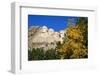 Fall color under Mount Rushmore, Mount Rushmore National Memorial, South Dakota, USA.-Russ Bishop-Framed Photographic Print