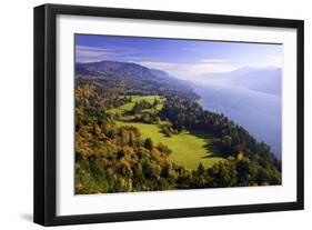 Fall Colors Add Beauty to Cape Horn, Columbia River Gorge National Scenic Area, Washington State-Craig Tuttle-Framed Photographic Print