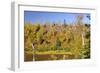 Fall Colors along A Norht Woods River-wildnerdpix-Framed Photographic Print