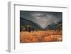 Fall colors in rain clouds-Belinda Shi-Framed Photographic Print