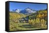 Fall Colors, of Road 7, Sneffle Range in the Background-Richard Maschmeyer-Framed Stretched Canvas